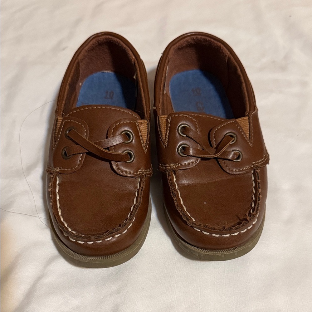 Brown Kids Boat Shoes